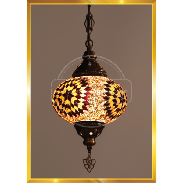 NO5 Pendant Mosaic Turkish Lamp HND HANDICRAFT