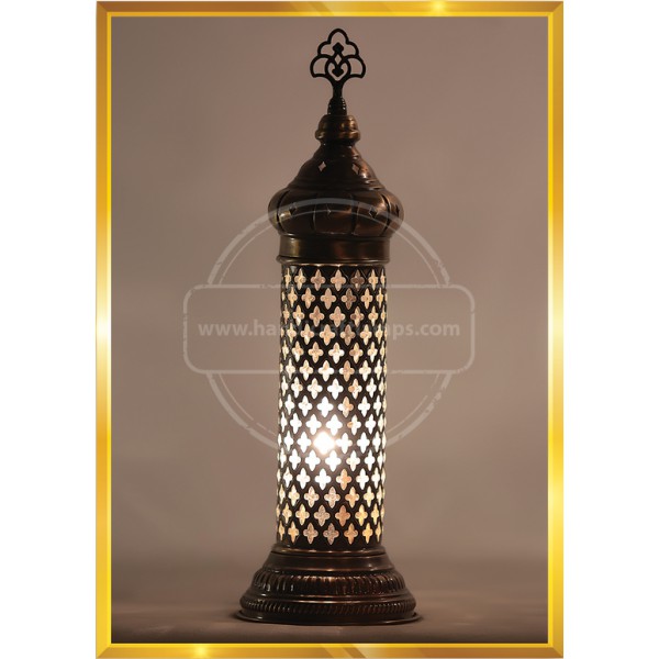 Turkish Mosaic Glass Desk Lamp HND HANDICRAFT
